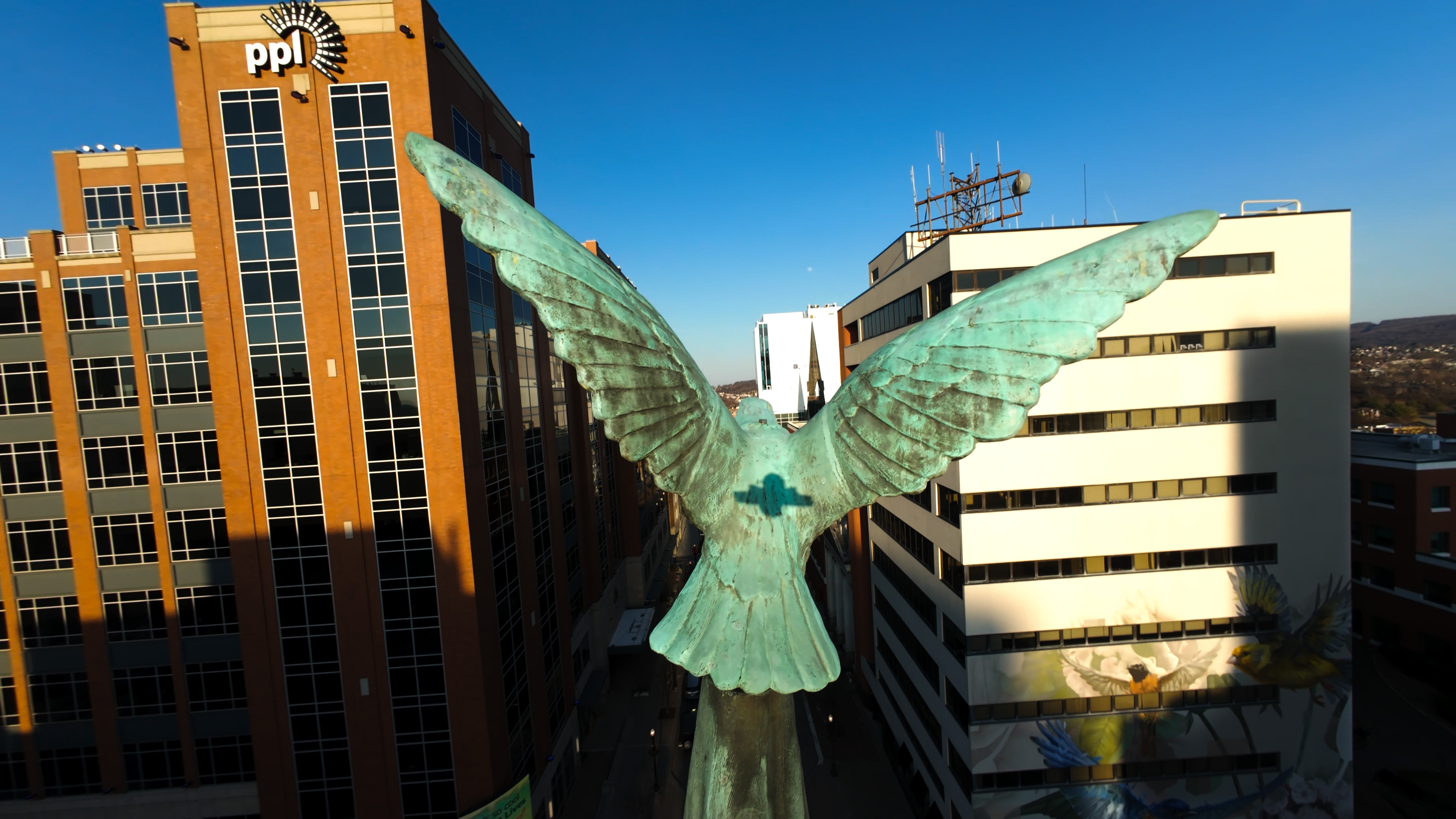 Eagle Monument captured by drone